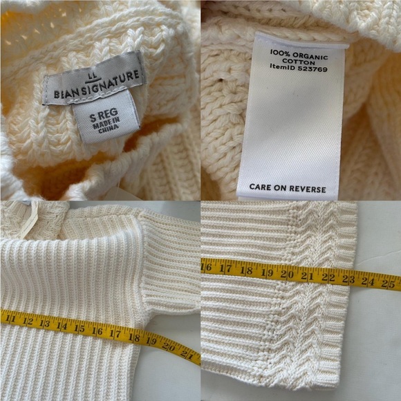 L.L. Bean Signature Women's Signature Original Cotton Ribbed Sweater, Mockneck - Picture 7 of 8